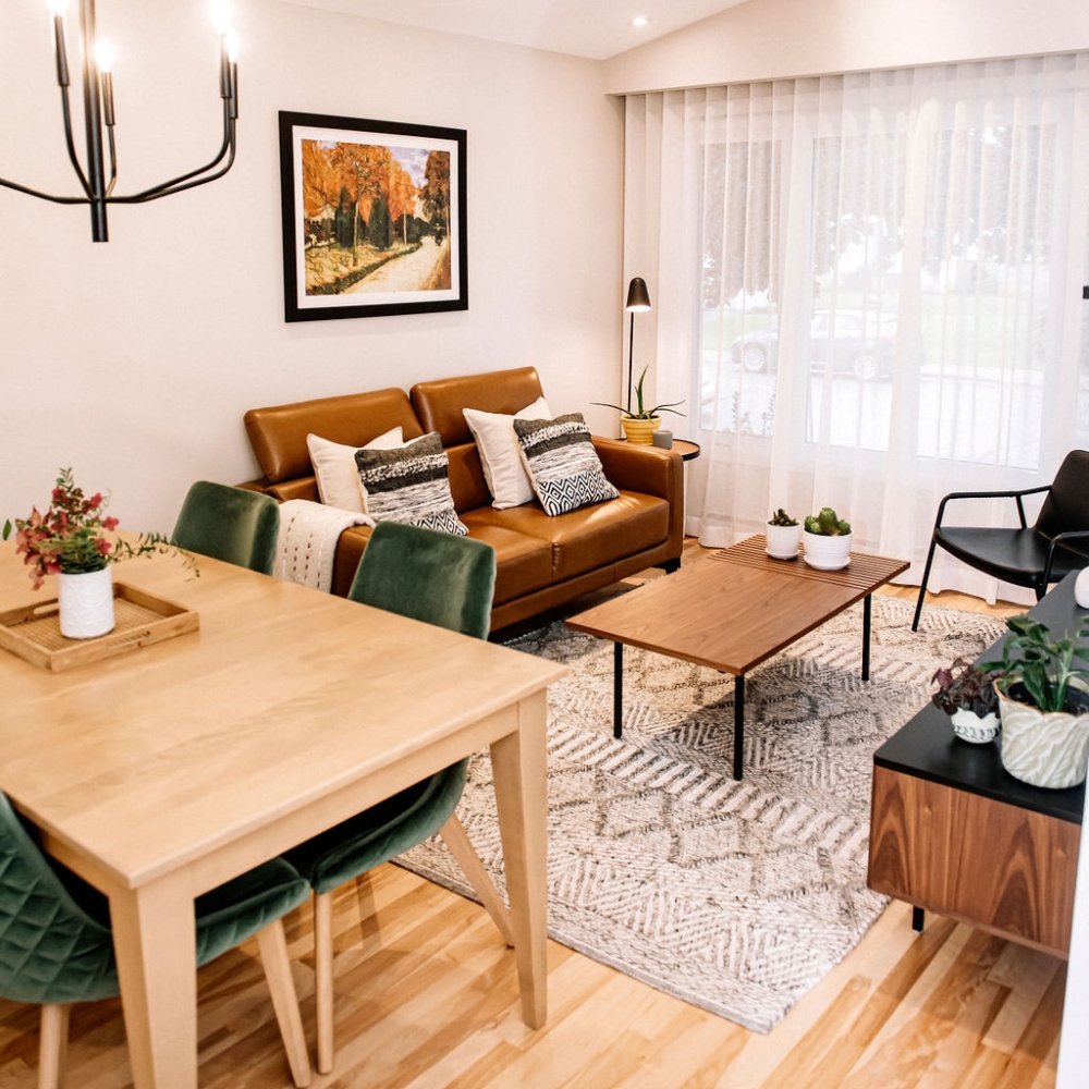 Projet design salon boho