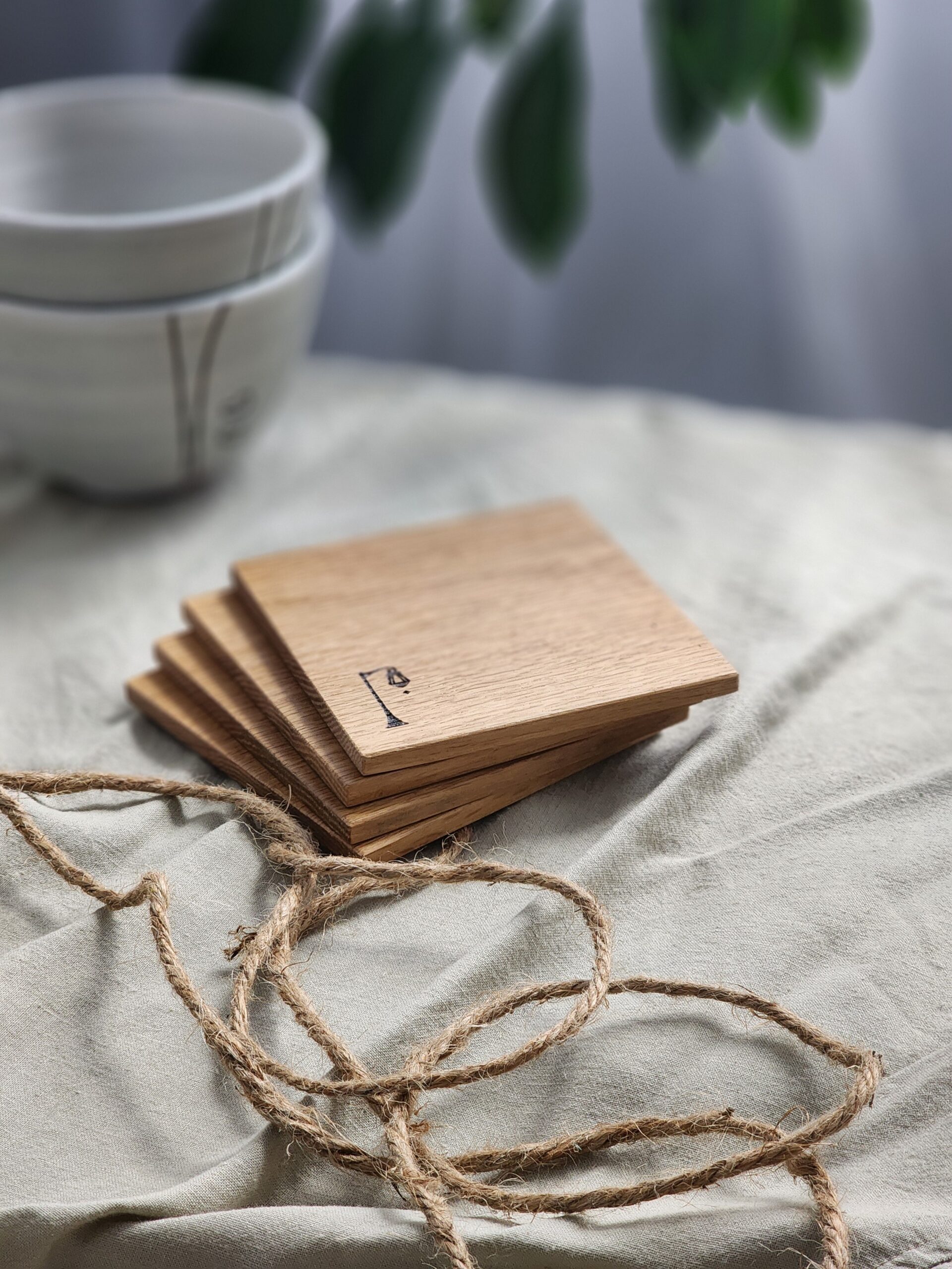 Le sous-verre en bois - Ensemble de 4 – Image 5